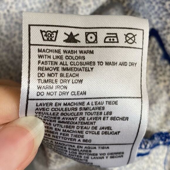 Nike Golf Blue & White Floral Sleeveless Button Up Shirt - Picture 7 of 7